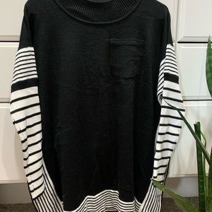 MarleyLilly black and white poncho